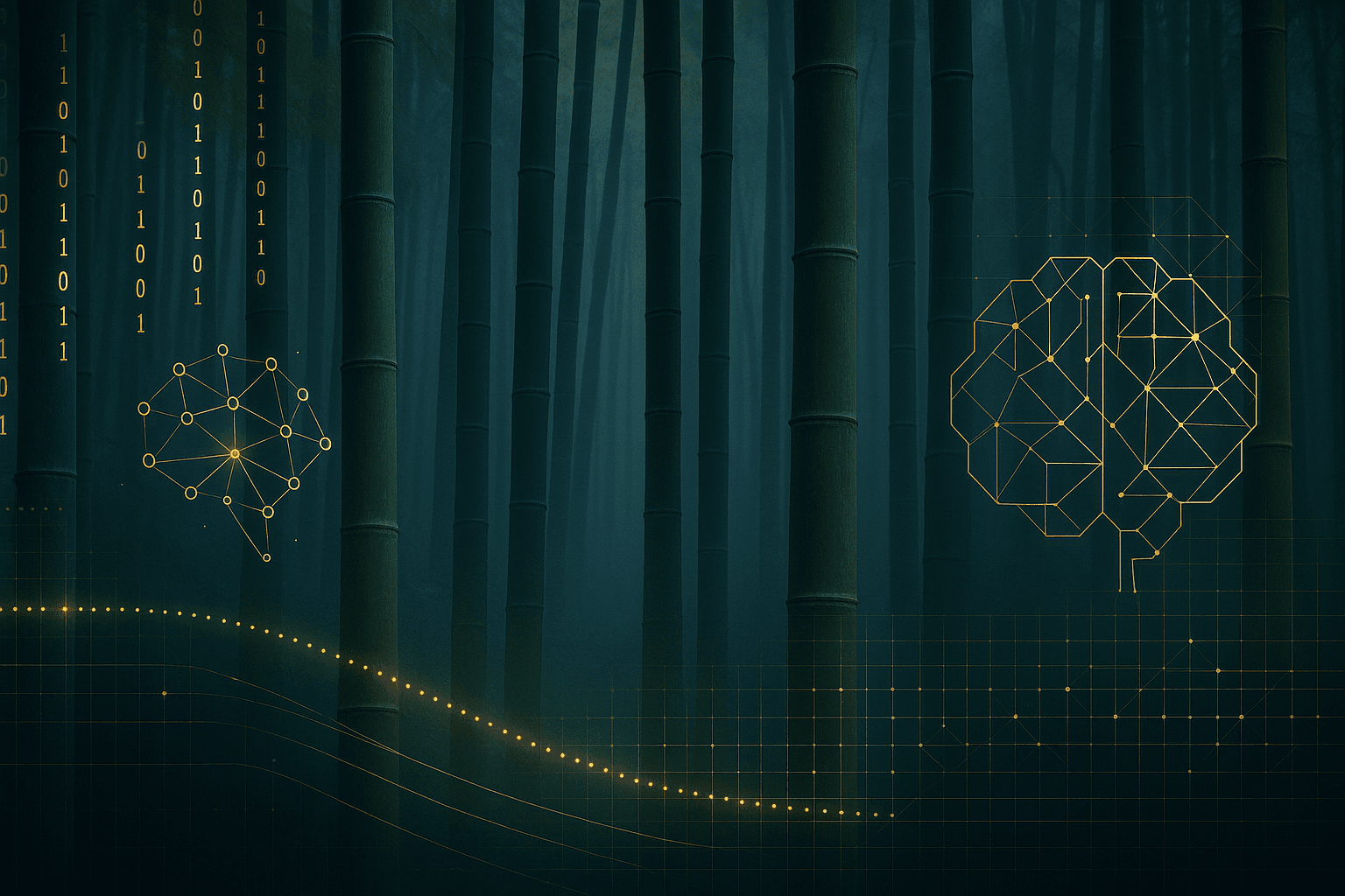 竹のシルエット