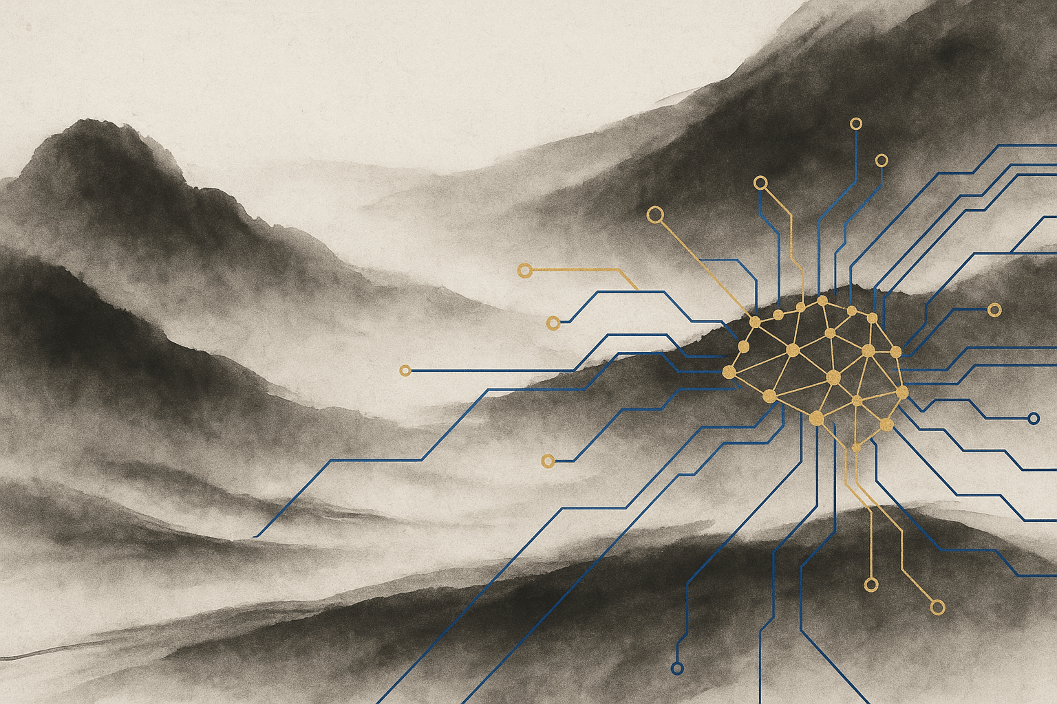 墨絵のテクスチャ